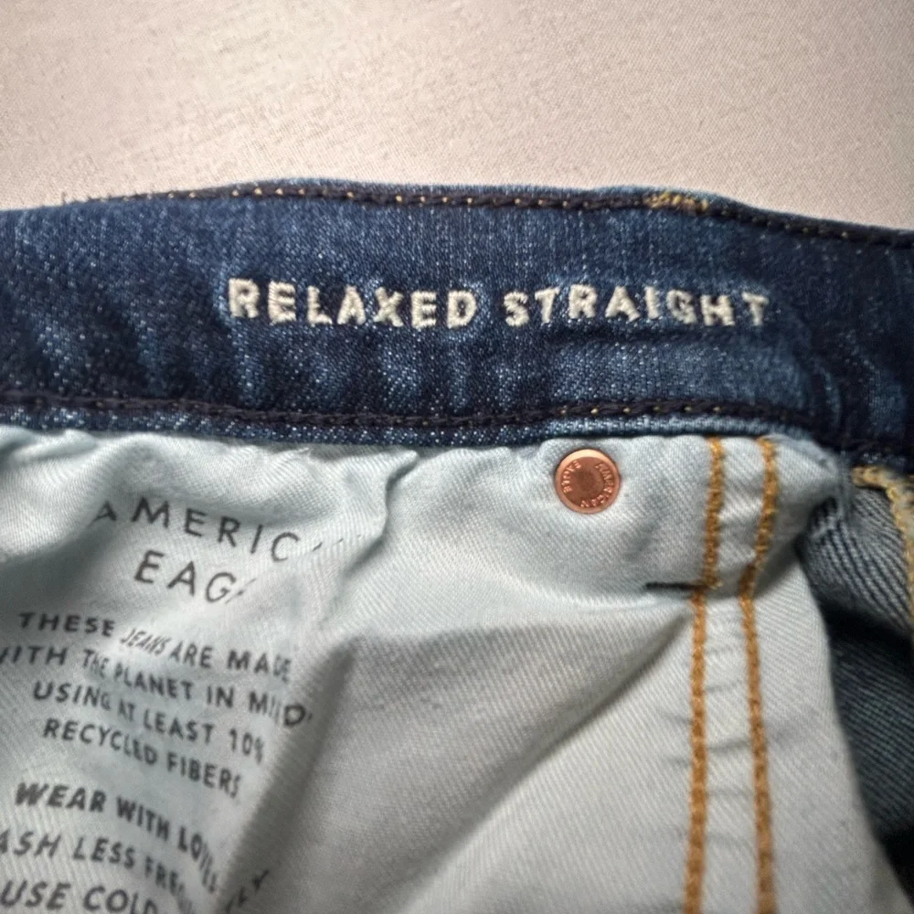 American Eagle Outfitters Dark Blue Straight‎ Jeans
